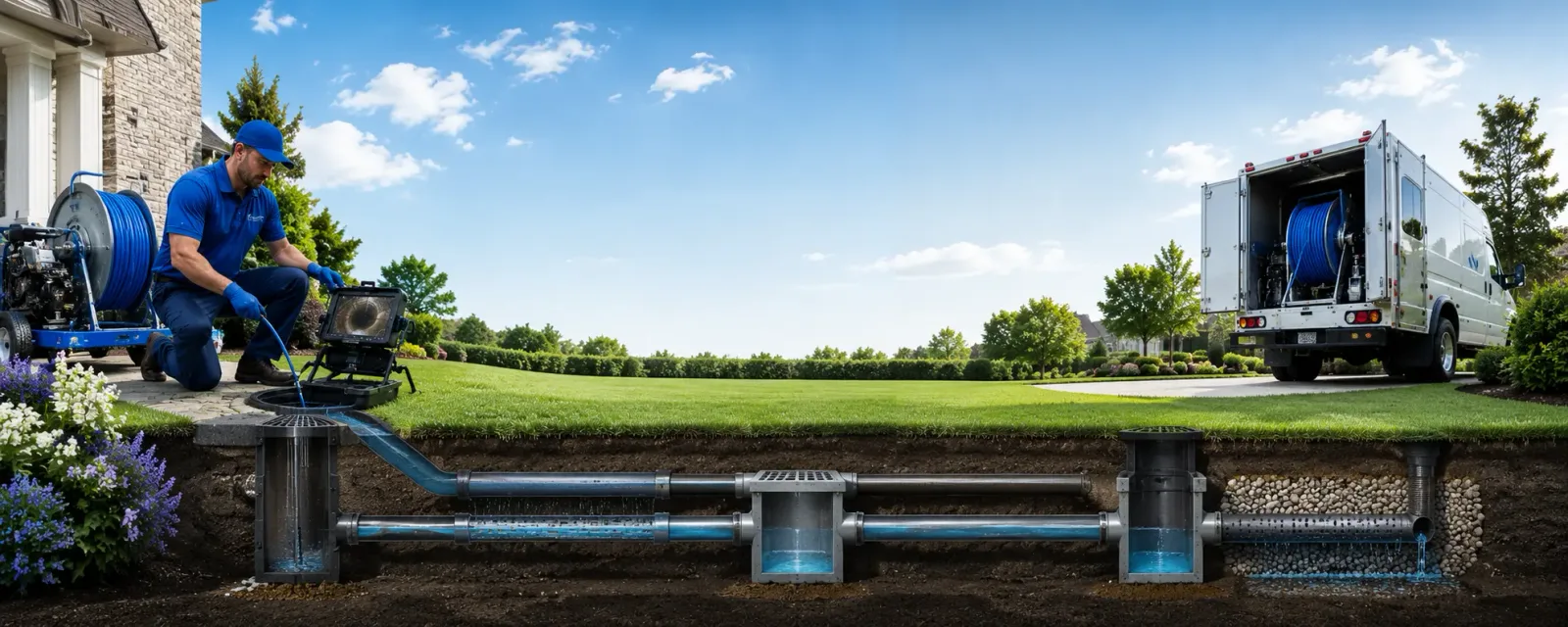 Outdoor drain cleaning information for Warsaw, VA